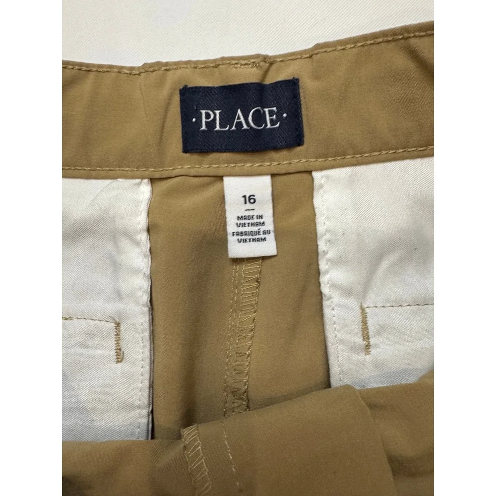 The Children's Place Weatherproof Vintage Boys Shorts Size 16 14/16 Tan Good 2pk
